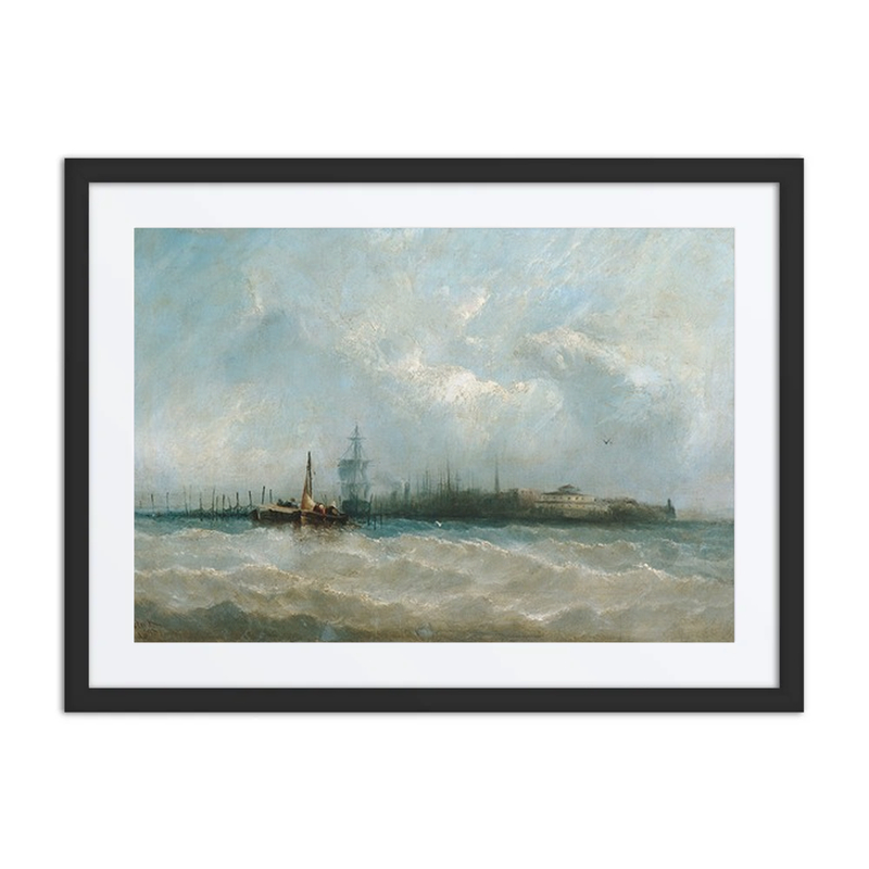 New York from the Harbor Showing the Battery and Castle Garden