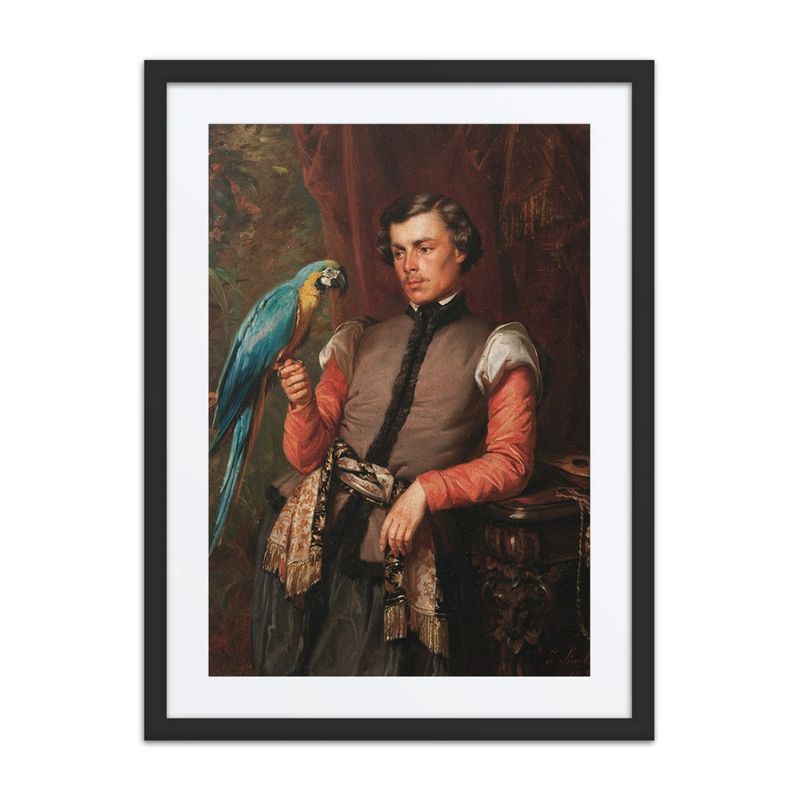 Nobleman with a Parrot