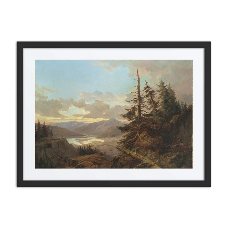 Norwegian Landscape in Early Morning Light