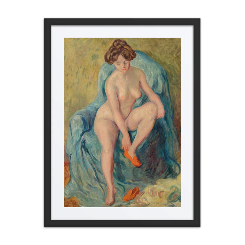 Nu aux Chaussons Rouges