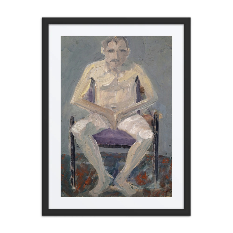 Nude on Upholstered Chair