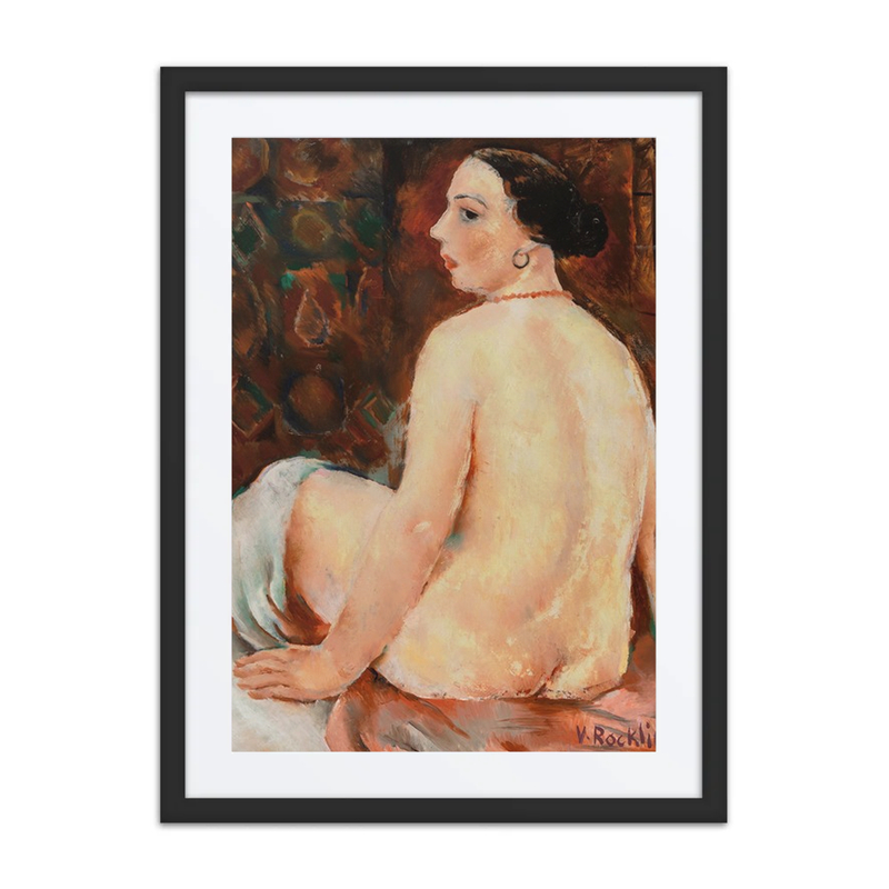 Nude with Red Necklace