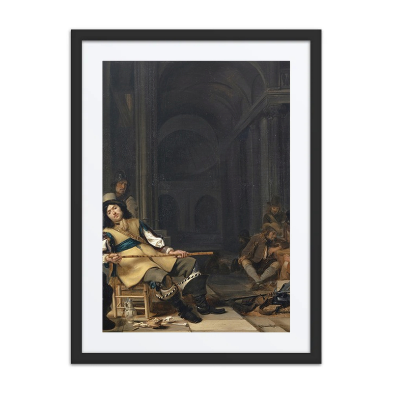 Officer and Soldiers in Foreign Quarters