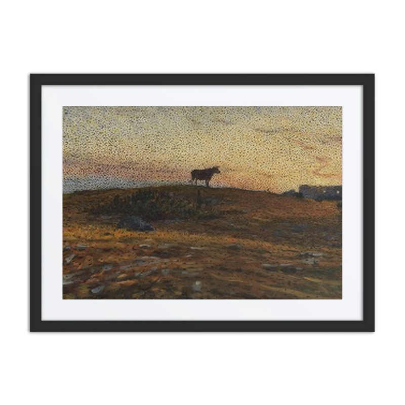 Öland Heath at Sunset