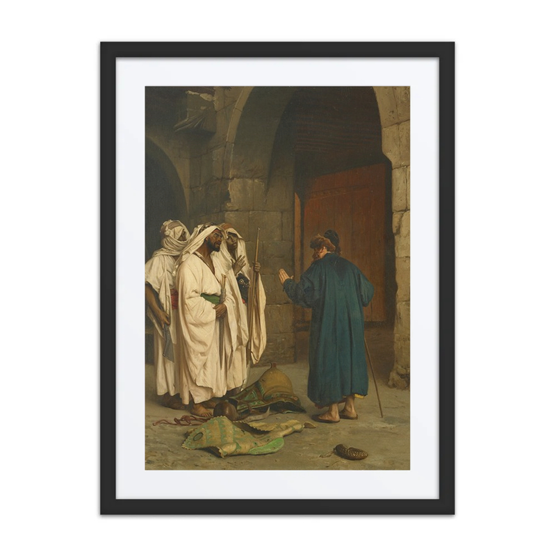 Old Jew with Three Arabs