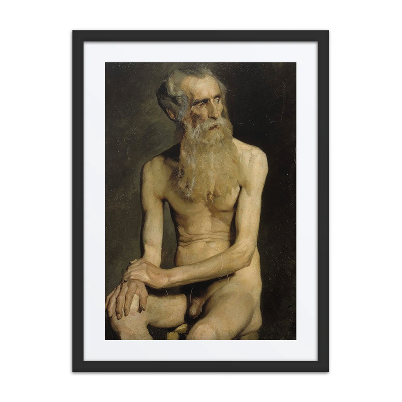 Old Man Seated, Academy Study
