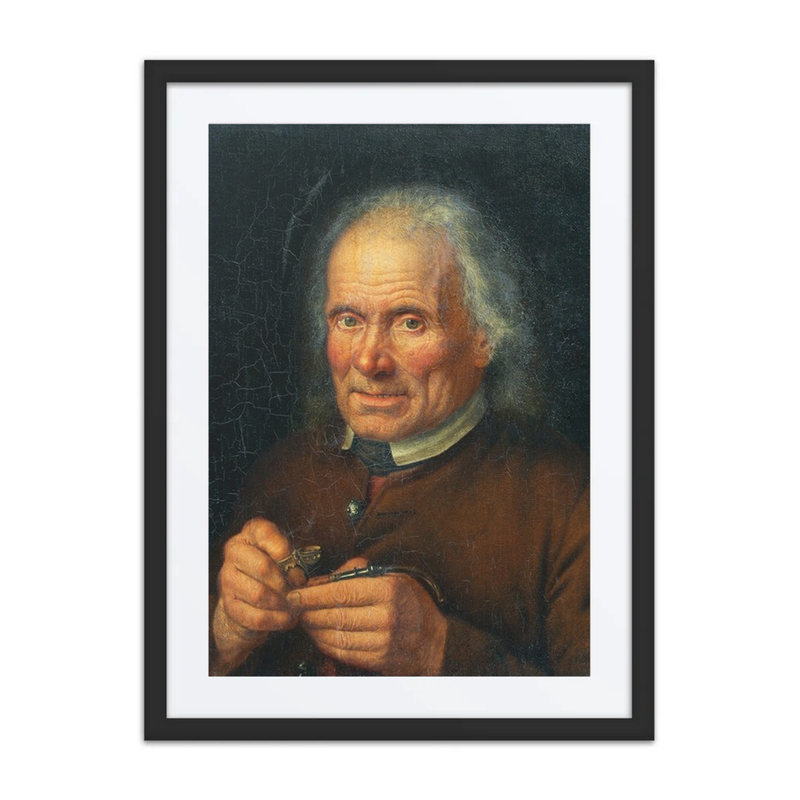 Old Man Stuffing His Pipe