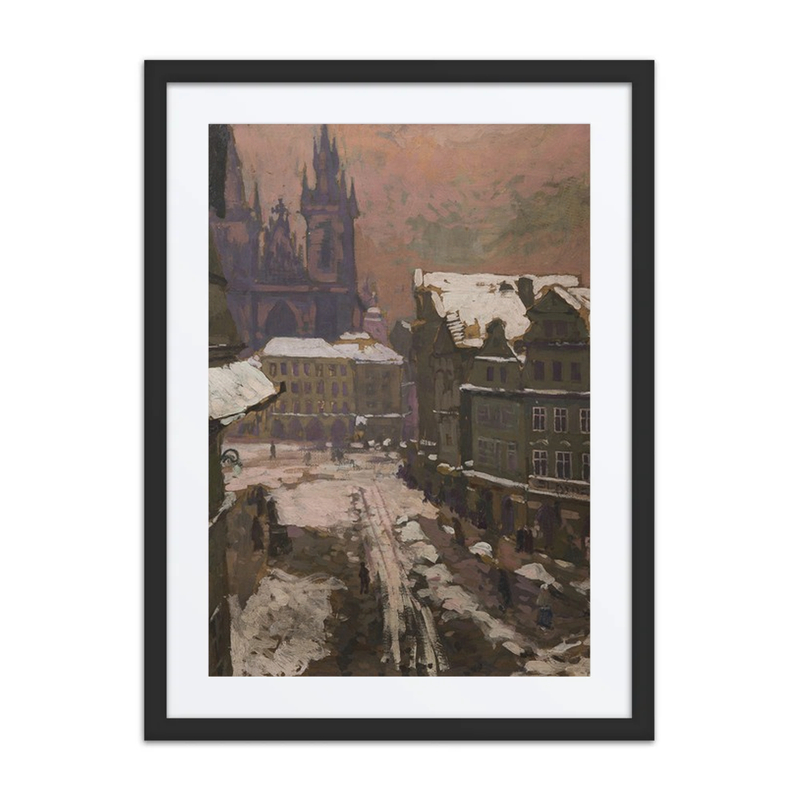 Old Town Square in Winter