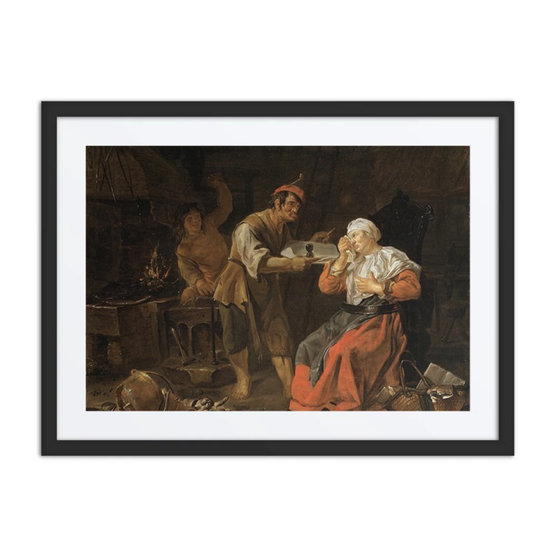 Old Woman in a Gossip-Chair
