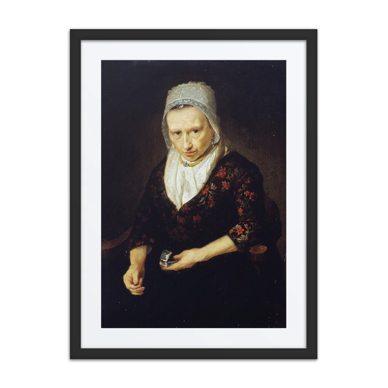 Old Woman Taking Snuff