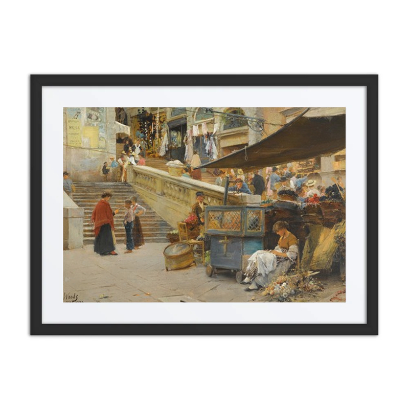 On the Steps of the Rialto, Venice