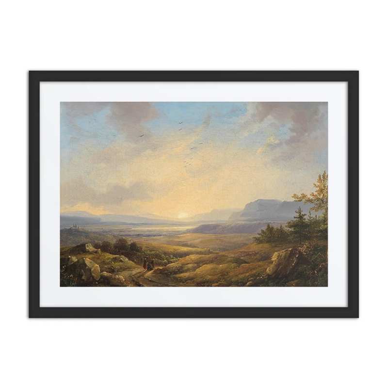 Open Landscape at Sunset