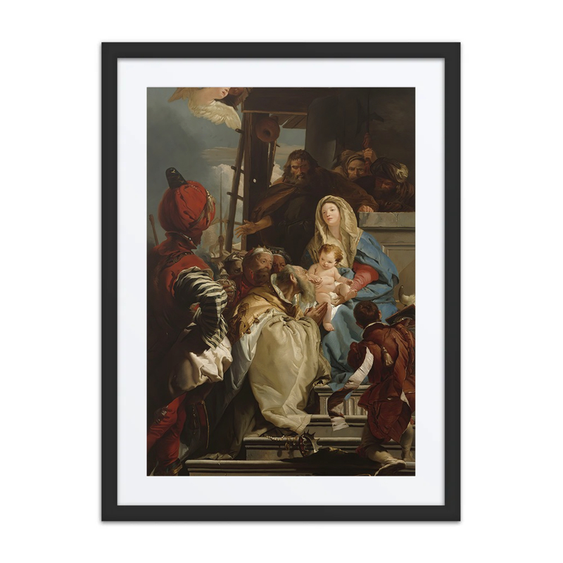 Oriental Sages Bowing to Christ