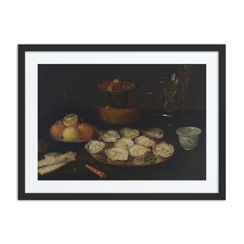Oysters, Fruit, and Glassware