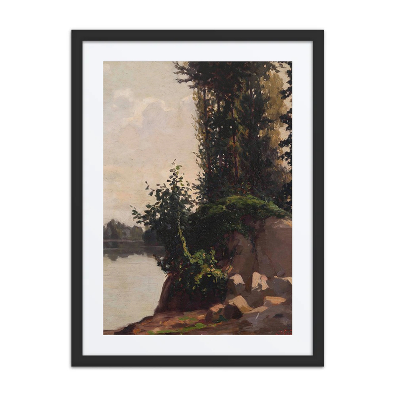 Paesaggio Sull’Orba Con Roccia E Rampicante