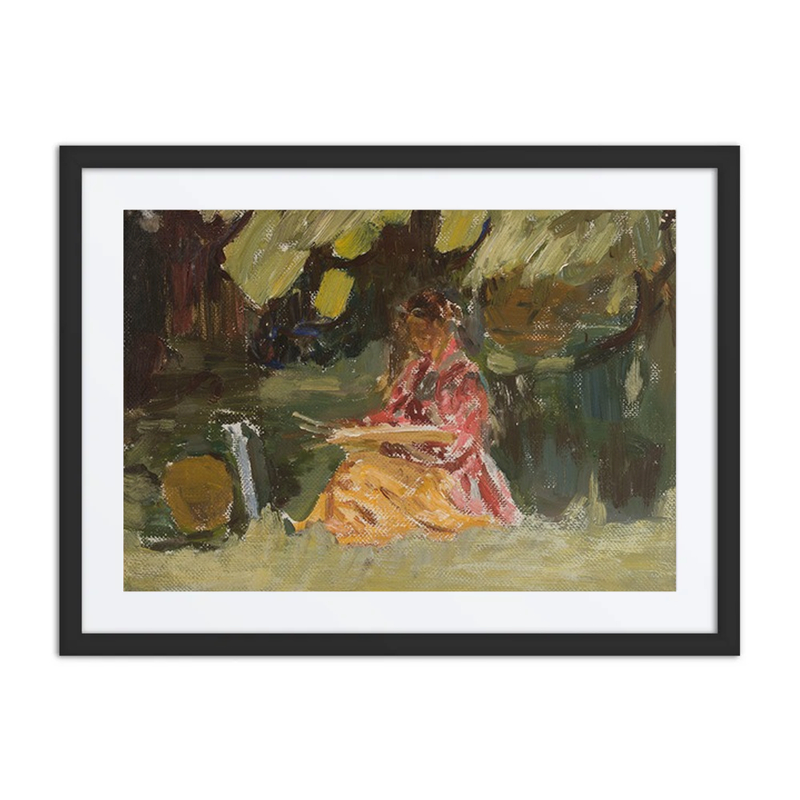 Painter Katarzyna Wachter at Work