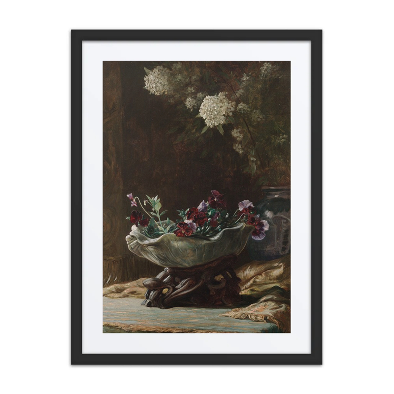 Pansies and Spirea