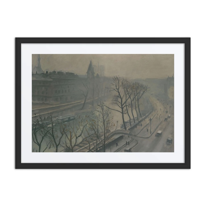 Paris, le Quai des Grands Augustins, Crépuscule