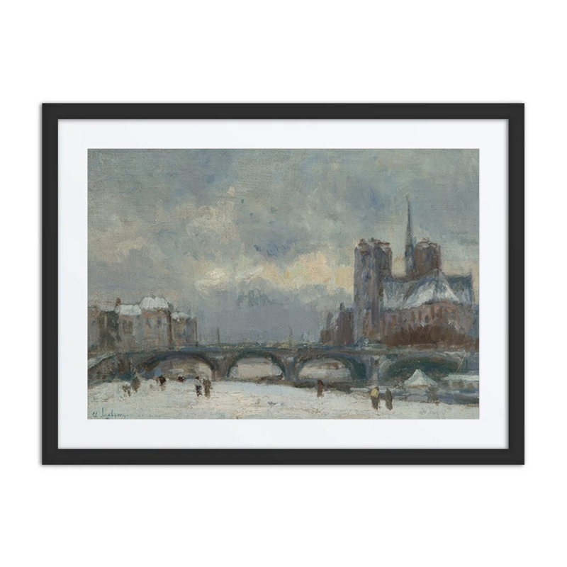 Paris, Notre-Dame, Neige