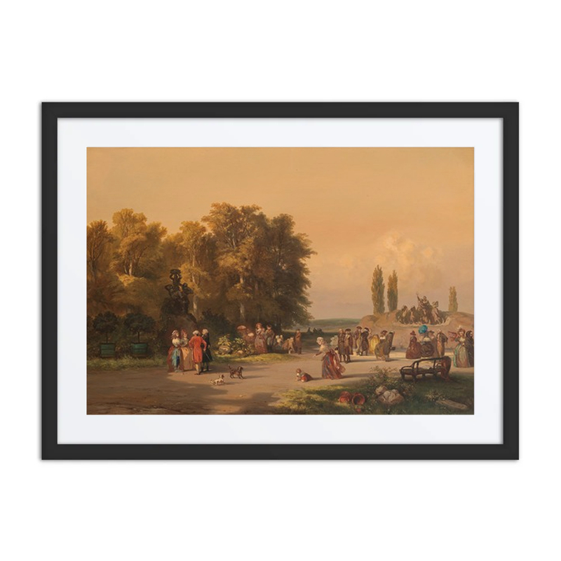 Park Scene with Figures
