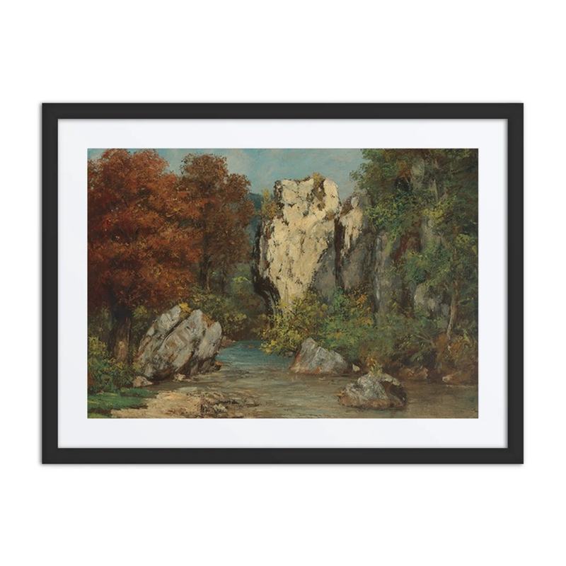 Paysage au Ruisseau et au Rocher