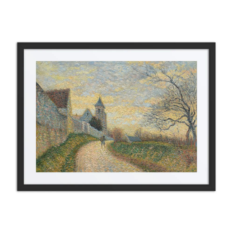 Paysage aux Environs de Lagny, l’Église de Conches