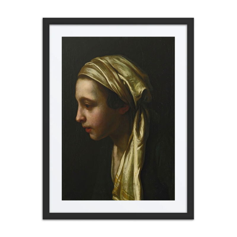 Peasant Girl in Yellow Scarf