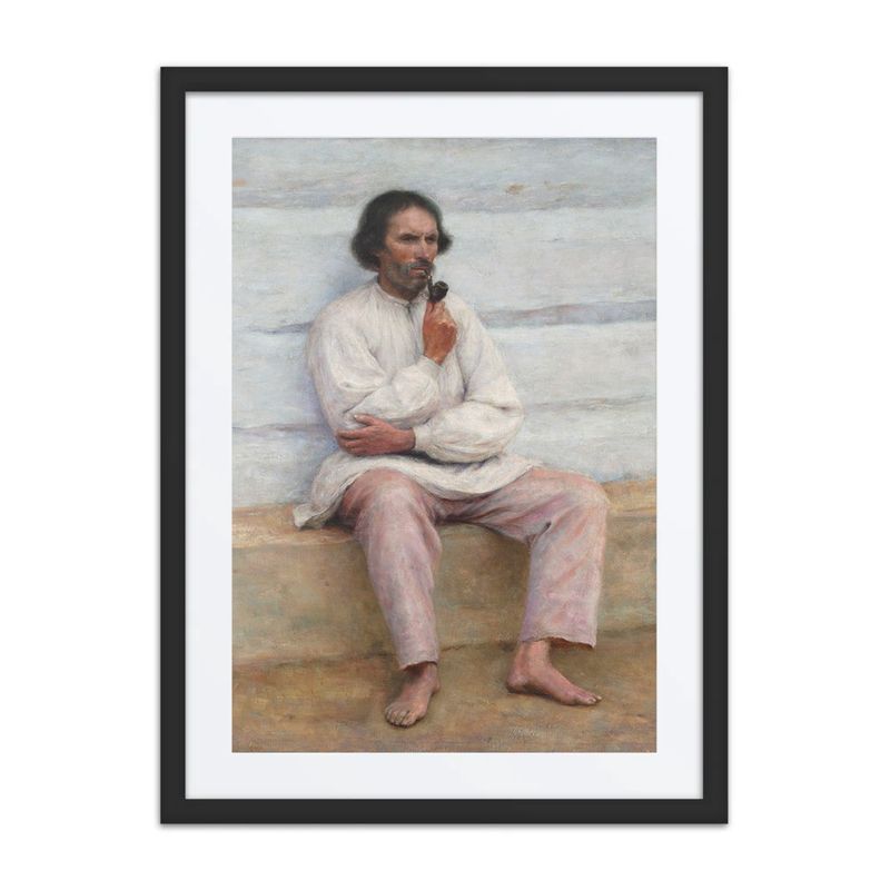 Peasant Smoking a Pipe, Study for the Painting Peasant Coffin