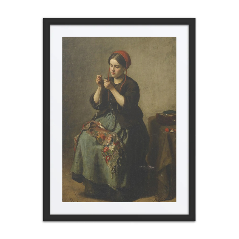 Peasant Woman Threading a Needle