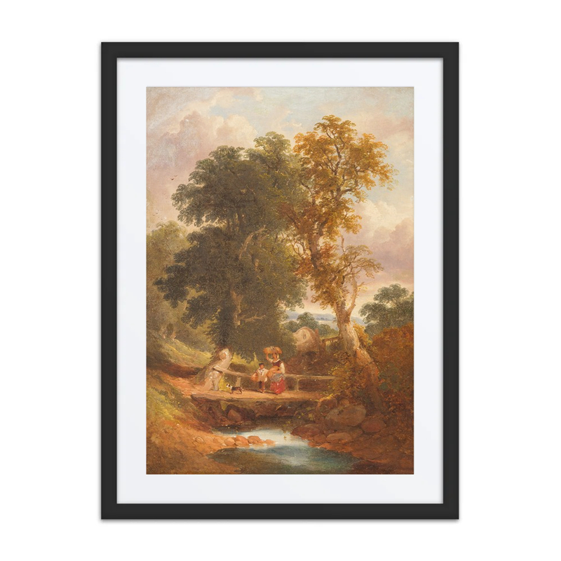 Peasants Crossing a Stream