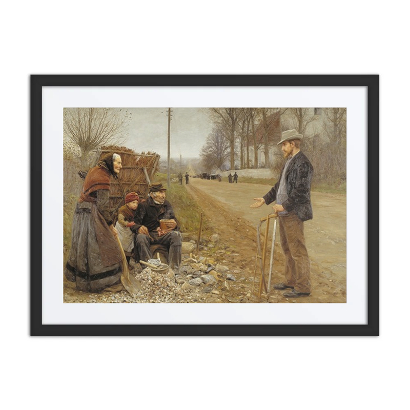 People by a Road