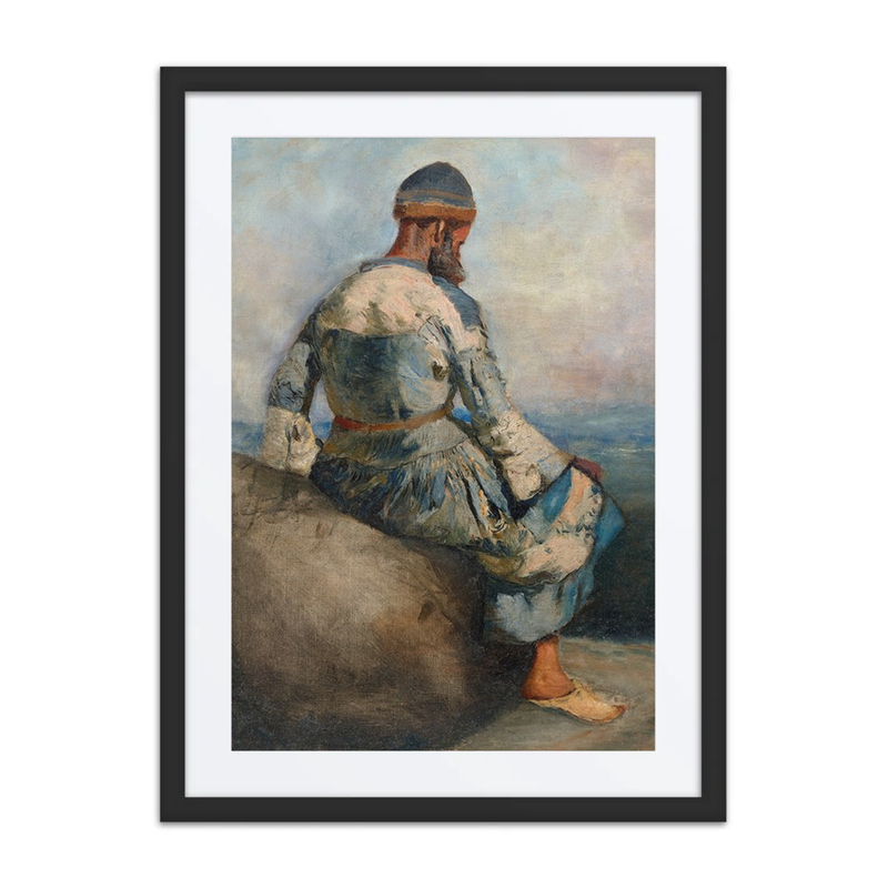 Persian Peasant Seated on a Rock