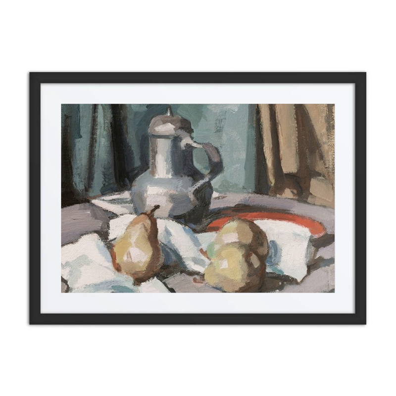 Pewter Jug and Pears