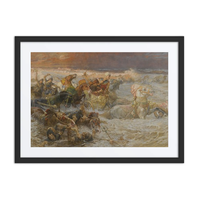 Pharaoh and His Army Engulfed by the Red Sea