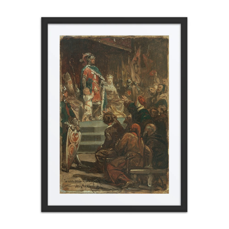 Philippe Auguste Entrusting His Son and Treasury