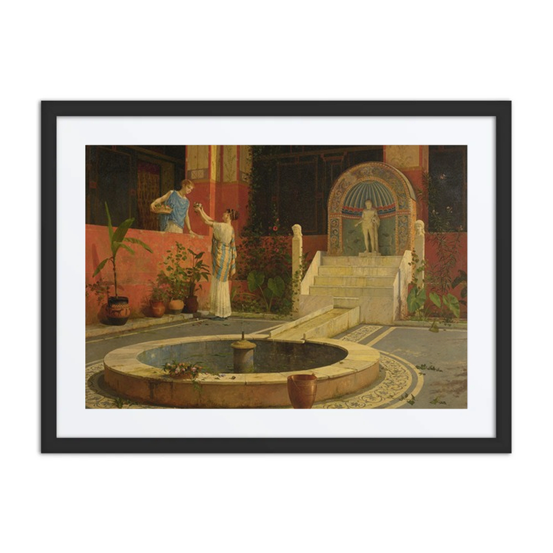 Picking Flowers from the Courtyard