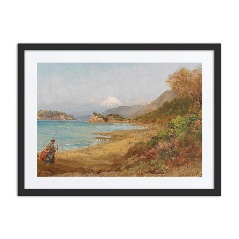 Pilgrim on Route to Mount Fuji