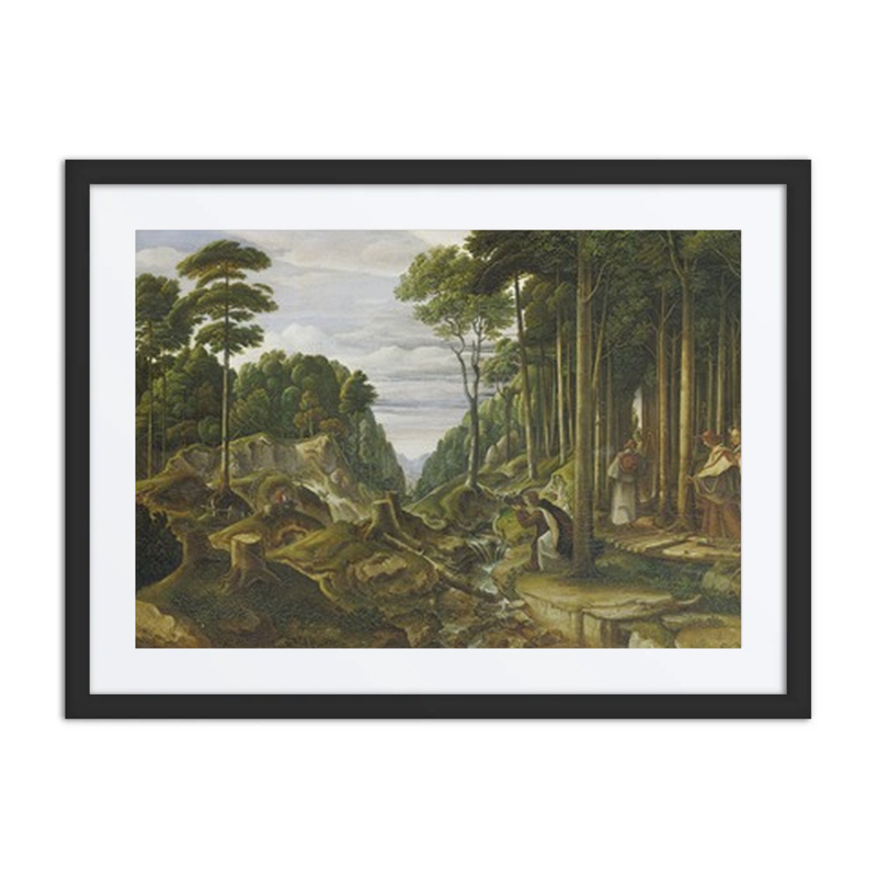 Pilgrim Procession in a Forest