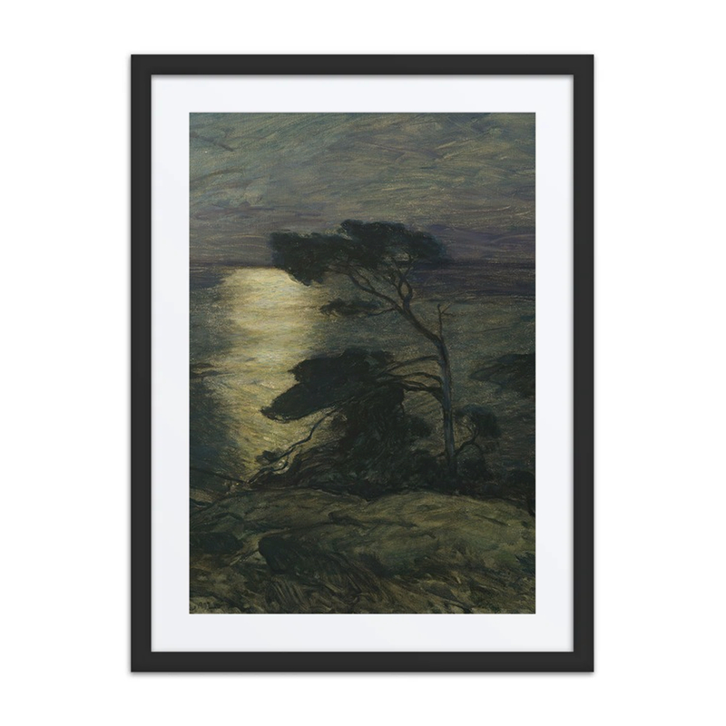 pine-tree-on-the-coast-in-moonlight-thorolf-holmboe Pine Tree on the Coast in Moonlight