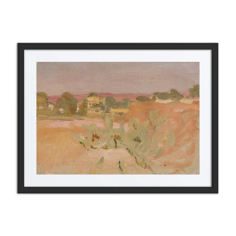 Pink Landscape with Cacti