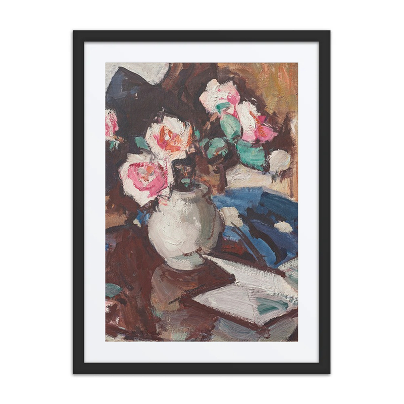Pink Roses in a Vase