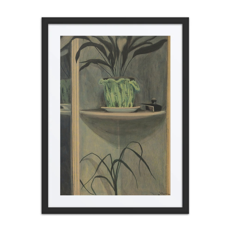 Plants, Inkwell and Mirror