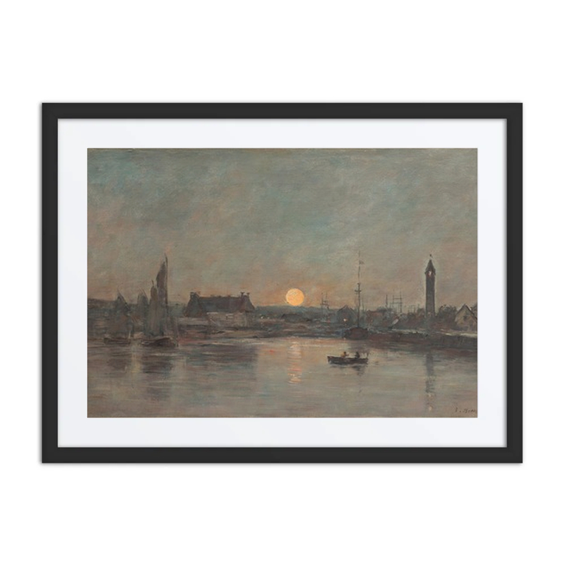 Port of Trouville at Dusk