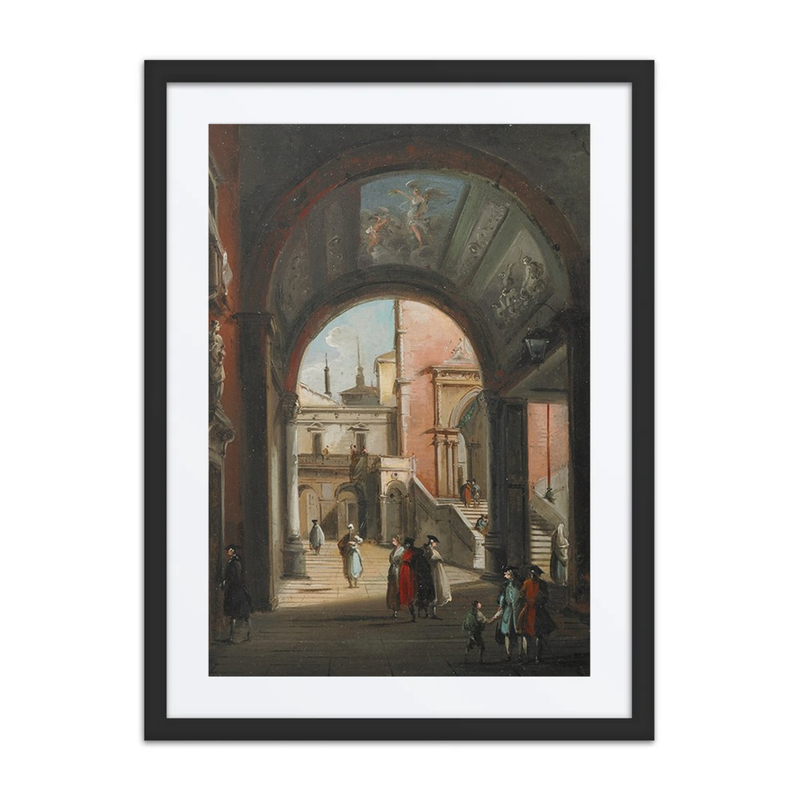 Portico with Figures