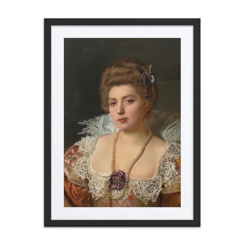 Portrait d’une Femme Portant des Perles