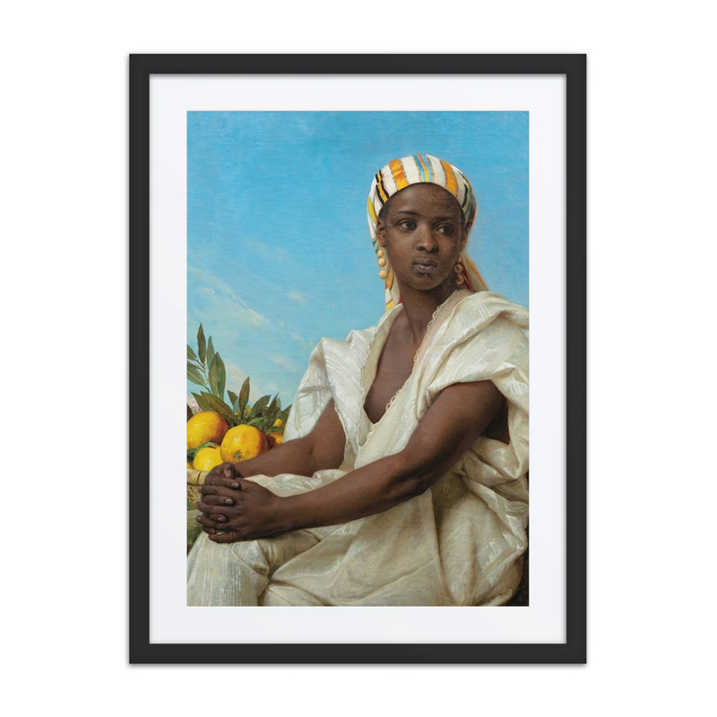 Portrait of a Black Woman with Lemons