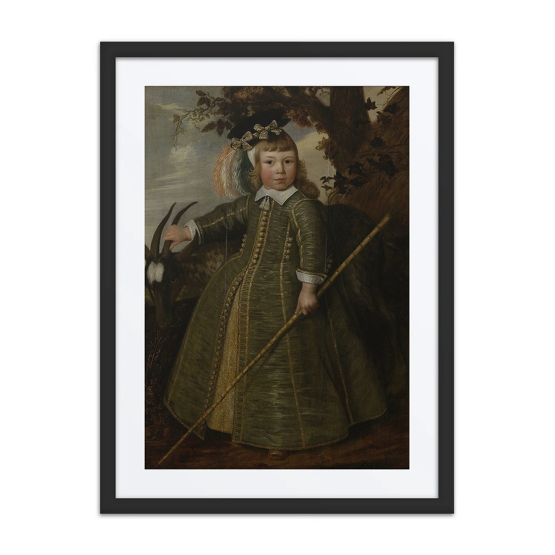 Portrait of a Boy with a Billygoat