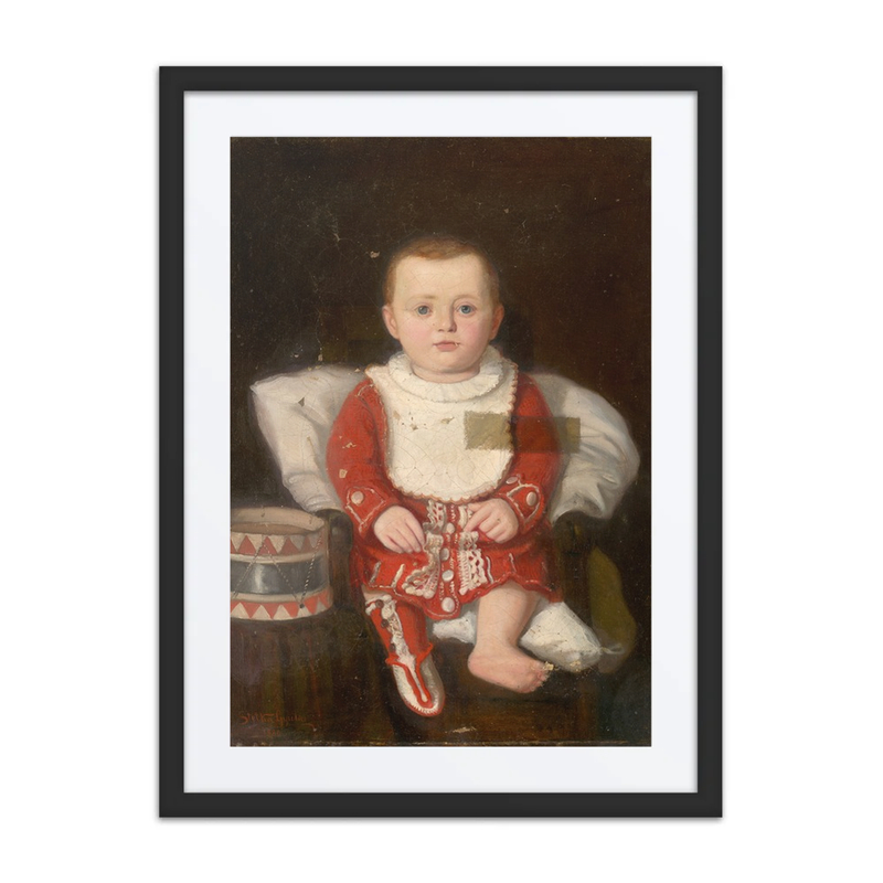 Portrait of a Child with a Drum