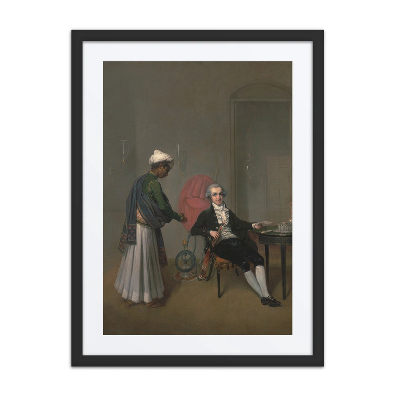 Portrait of a Gentleman, Possibly William Hickey, and an Indian Servant