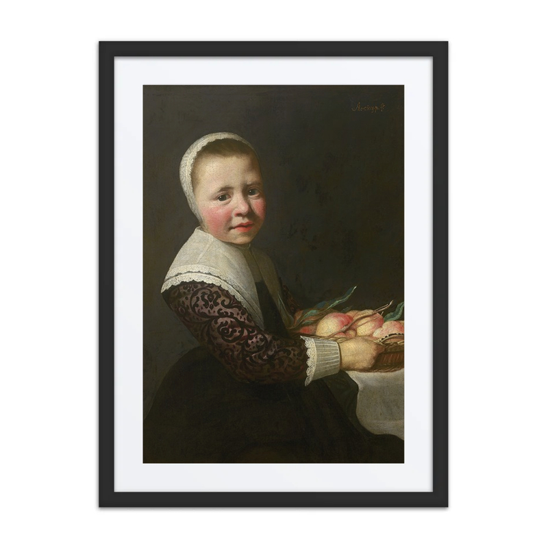 Portrait of a Girl with Peaches